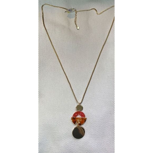 Alfani Tortoise-Look Geometric 36" Pendant Necklace MSRP$44.50 CP314 - Picture 4 of 4